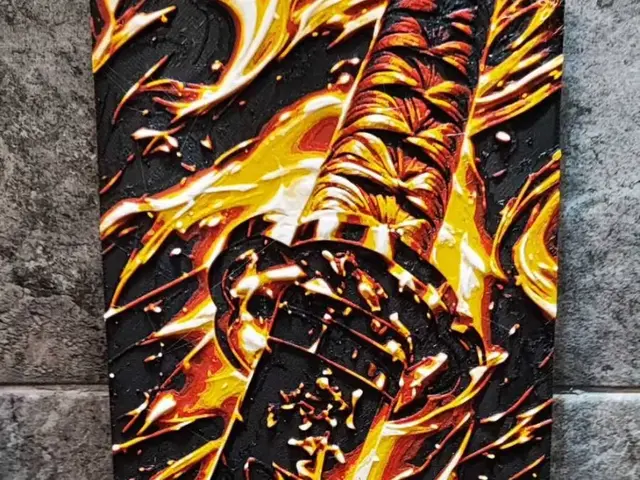HueForge model: Ronin Flames by Garuda3D