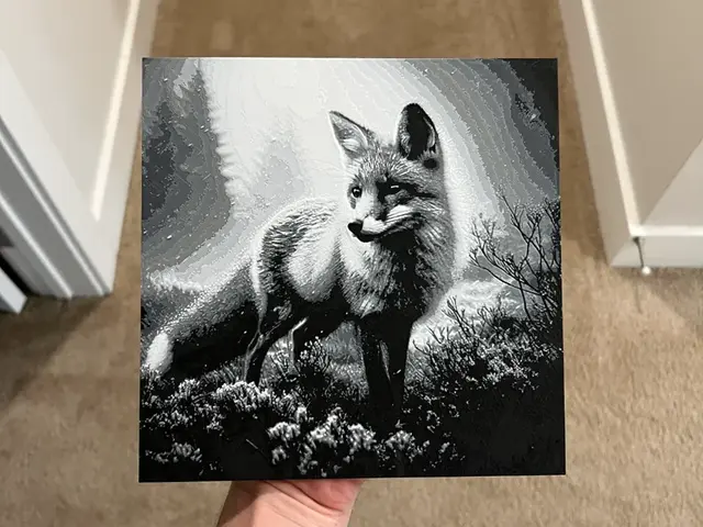 HueForge model: Fox in Nature Hueforge by RP47 Designs