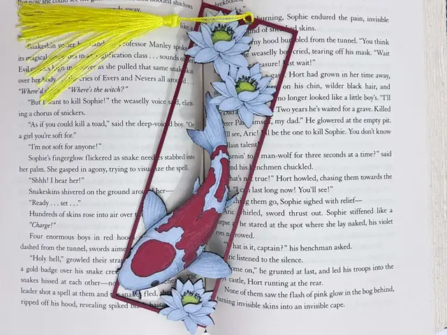 HueForge model: Kohaku Koi Fish Bookmark by 3djd
