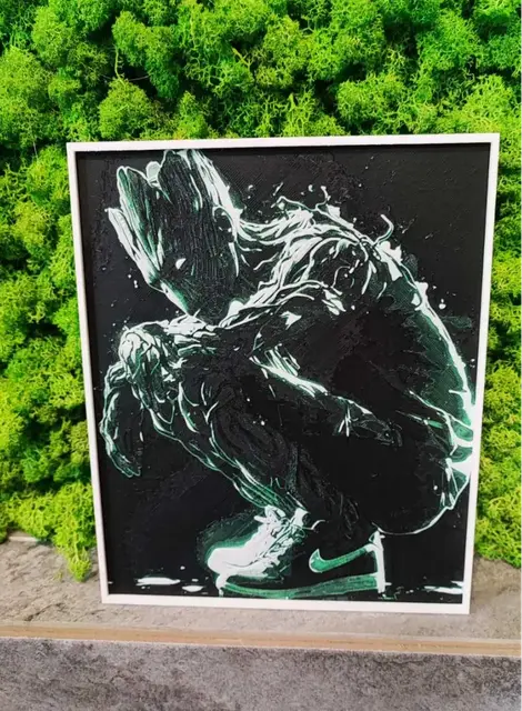 HueForge model: Groot Nike by Garuda3D