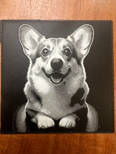 HueForge model: Corgi by JustBe 3D Printing
