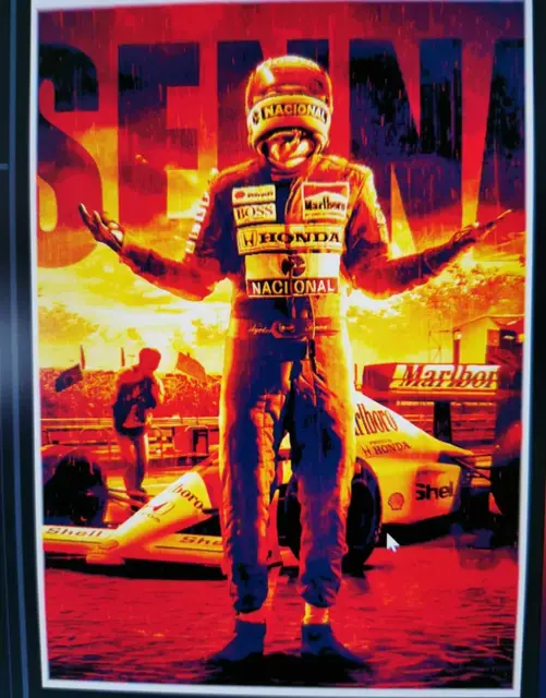 HueForge model: Senna the Legend - 30 years anniversary by Cré'Art 3D