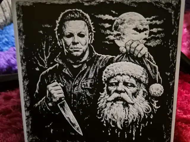 HueForge model: michael myers santa hueforge by Buntsta