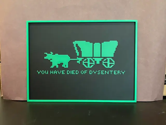 HueForge model: The Oregon Trail - Dysentery Hueforge by Estiv