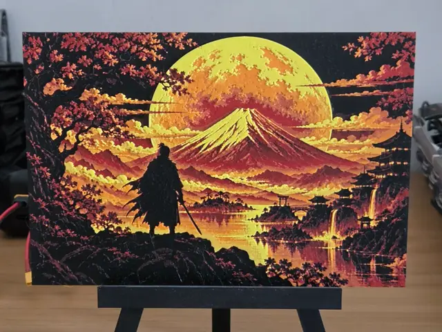 Samurai Fuji Japan HueForge