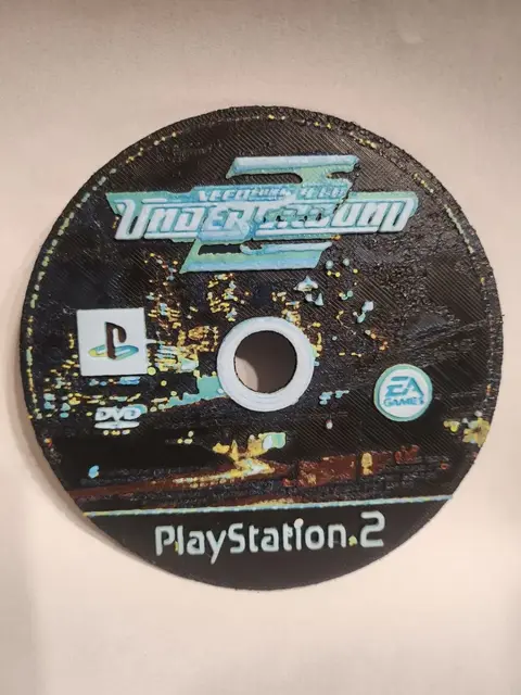 HueForge model: Need For Speed Underground 2 PS2 Disc - HueForge by keko