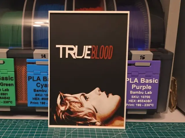 HueForge model: True Blood Series Poster - Hueforge Art by Lumpy3D