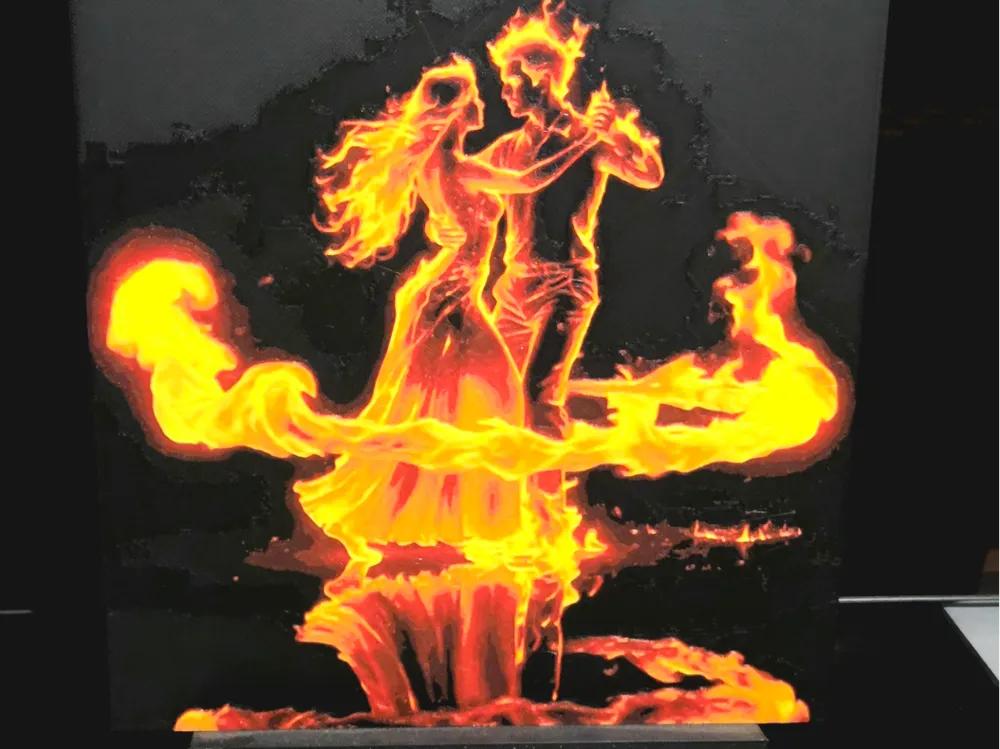 Love dancing fire HueForge by enricoRE HueForge model: Love dancing fire HueForge by enricoRE