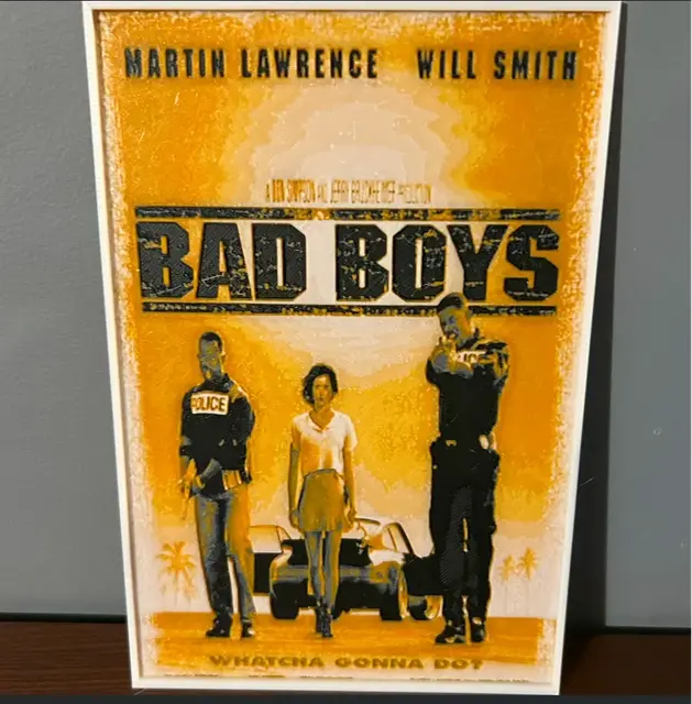 HueForge model: Hueforge Movie Poster - Bad Boys - by JoDau