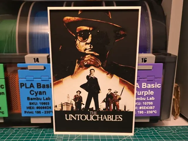 HueForge model: The Untouchables Movie Poster - Hueforge Art by Lumpy3D