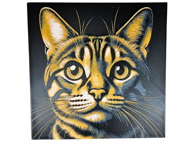 HueForge model: Bengal Tabby Cat by BusyKikiBee