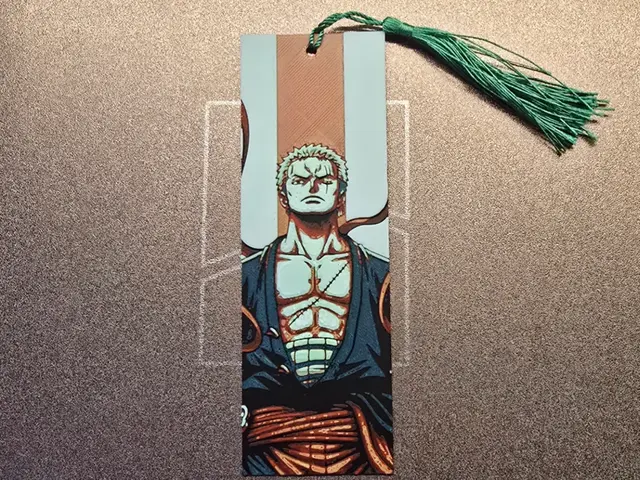 HueForge model: One Piece Bookmark - Roronoa Zoro by 3D-Mentiel
