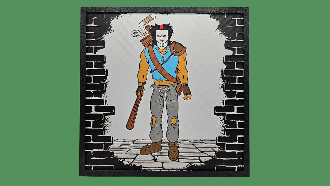 Casey Jones (Retro TMNT) by BusyKikiBee HueForge model: Casey Jones (Retro TMNT) by BusyKikiBee