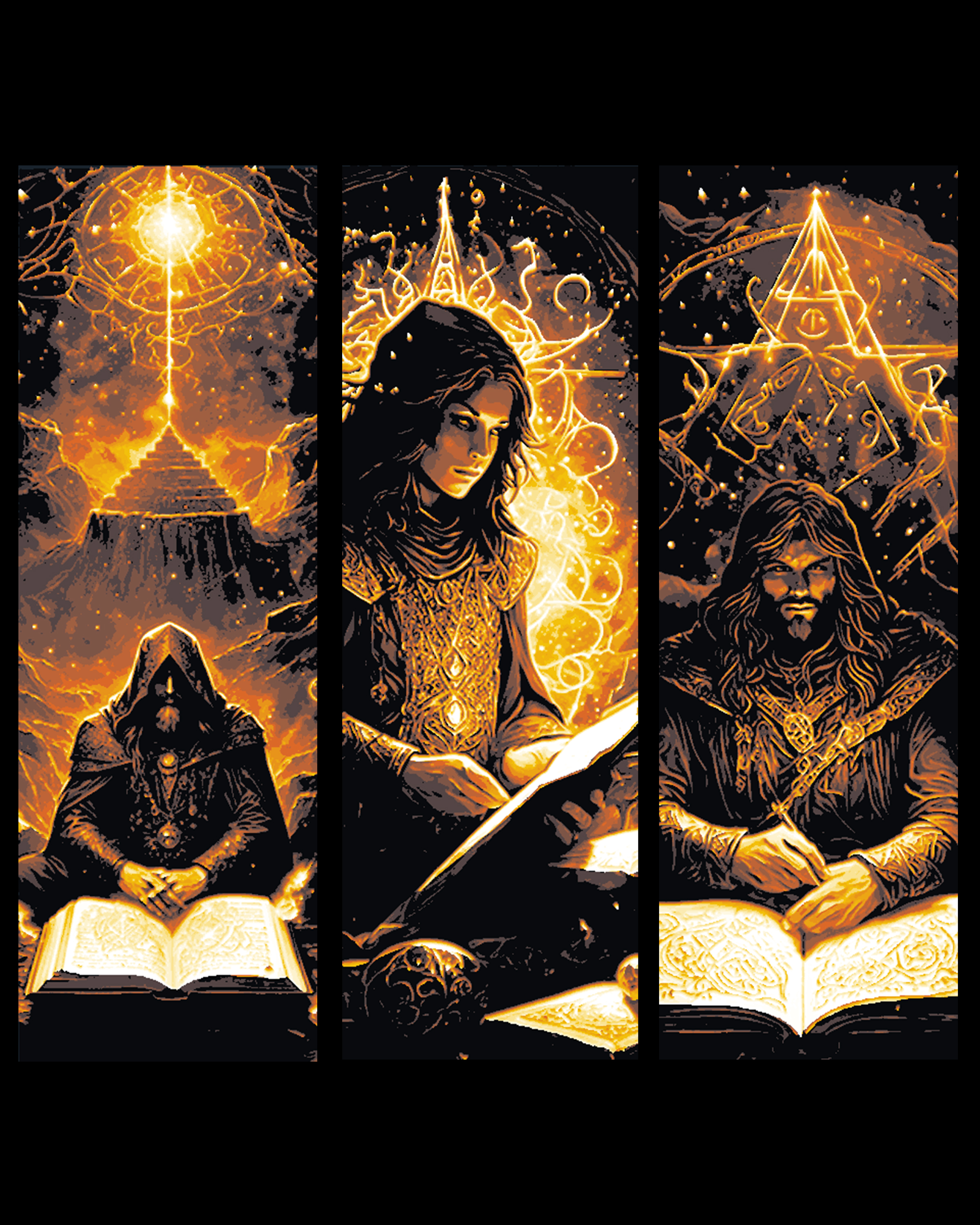 The owners of the mystical and fantasy knowledge will control the future - Set of Bookmarks by BooneCo3d HueForge model: The owners of the mystical and fantasy knowledge will control the future - Set of Bookmarks by BooneCo3d