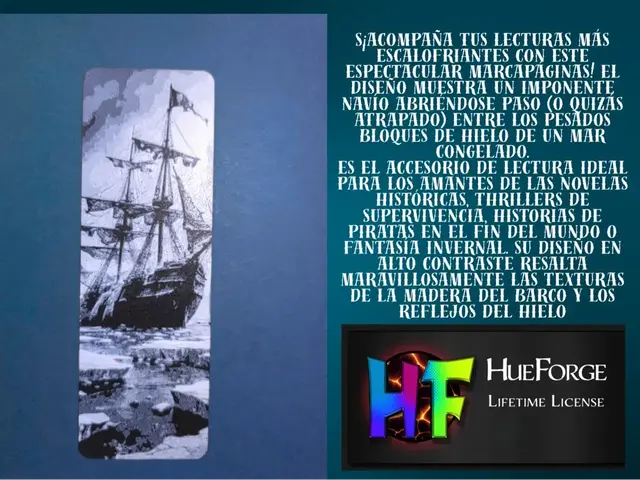 HueForge model: Bookmark Frozen Ship by FYTY112