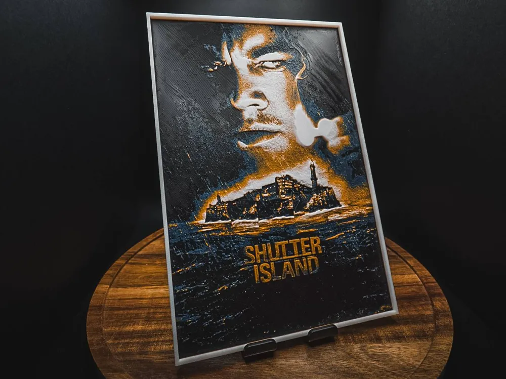 Shutter Island (Movie Poster - HueForge) by HugheCraft HueForge model: Shutter Island (Movie Poster - HueForge) by HugheCraft