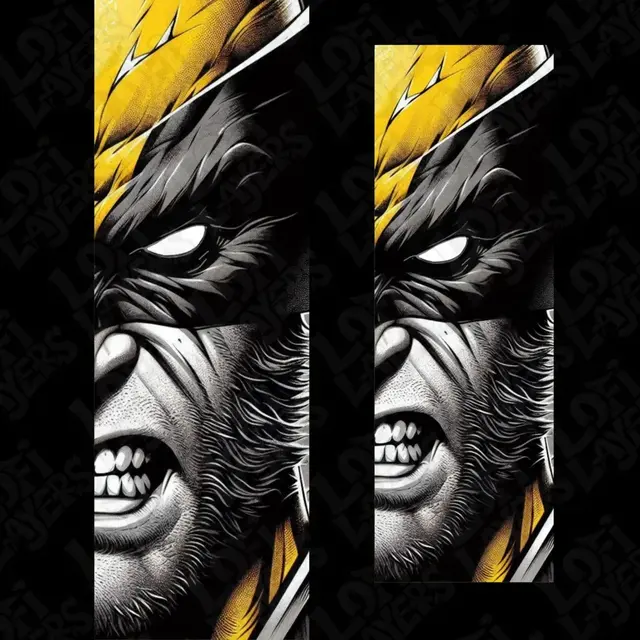 HueForge model: Wolverine Bookmark Hueforge by LoFi Layers