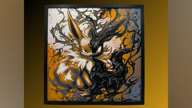 Venomized Eevee - Pokemon / Marvel Hueforge