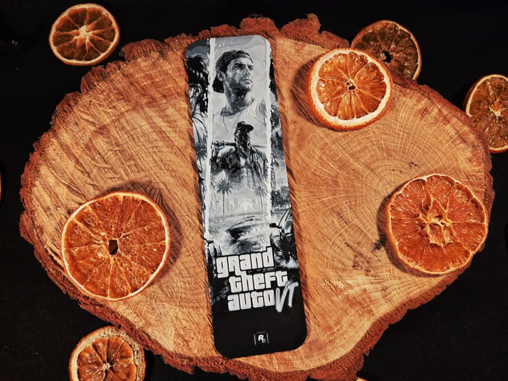 GTA 6 bookmark 3 by EternalDesigns3D HueForge model: GTA 6 bookmark 3 by EternalDesigns3D
