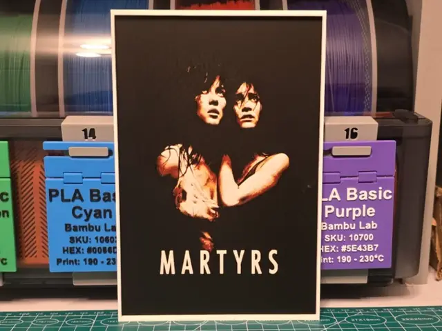 HueForge model: Martyrs Movie Poster - Hueforge Art by Lumpy3D