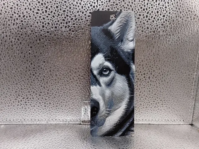 HueForge model: Siberian Husky Bookmark – Hueforge by Borishotch Industries