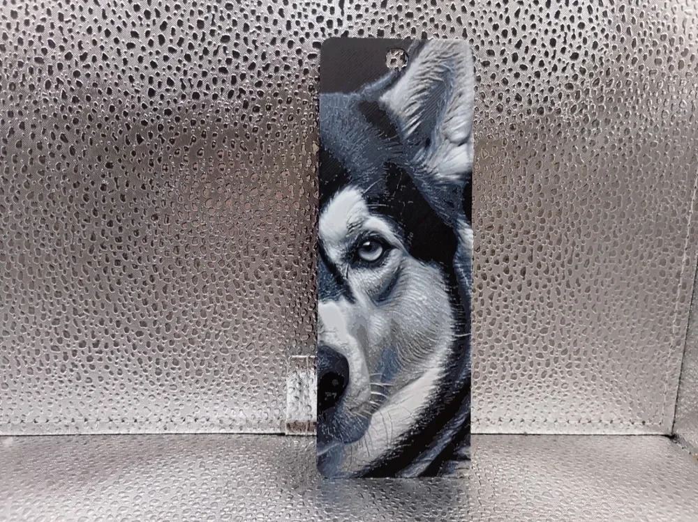 Siberian Husky Bookmark – Hueforge by Borishotch Industries HueForge model: Siberian Husky Bookmark – Hueforge by Borishotch Industries