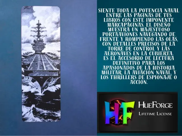 HueForge model: Bookmark Aircraft Carrier by FYTY112