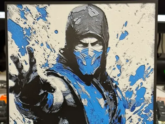 HueForge model: Mortal Kombat - Sub-Zero - Hueforge by Strata Prints