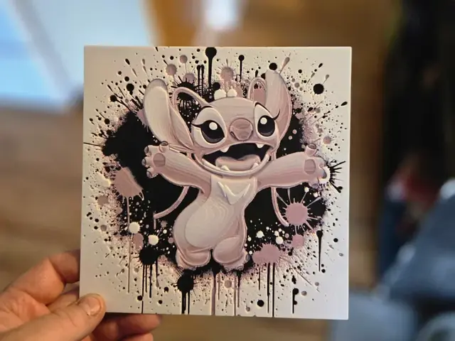 HueForge model: Graffiti Angel Hueforge by 3Ree Printing