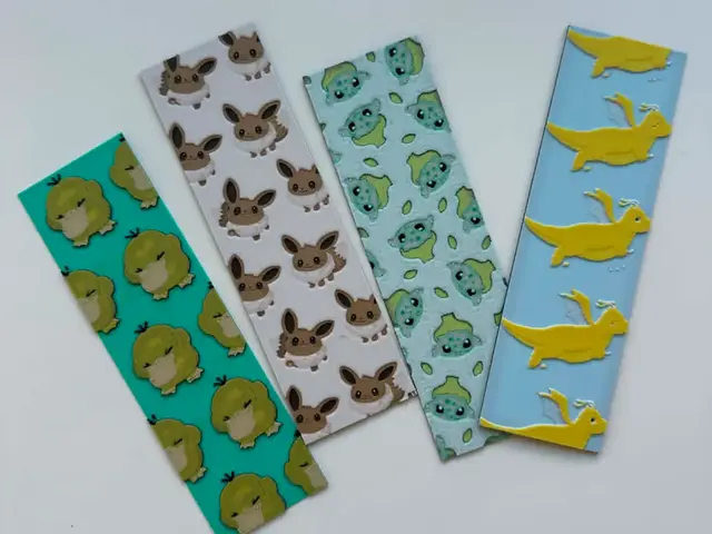 HueForge model: Pokémon Bookmarks with Uplifting Messages by Copenhagen Crafter