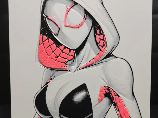 HueForge model: Spider Gwen Stacy by TheHueforgeLady
