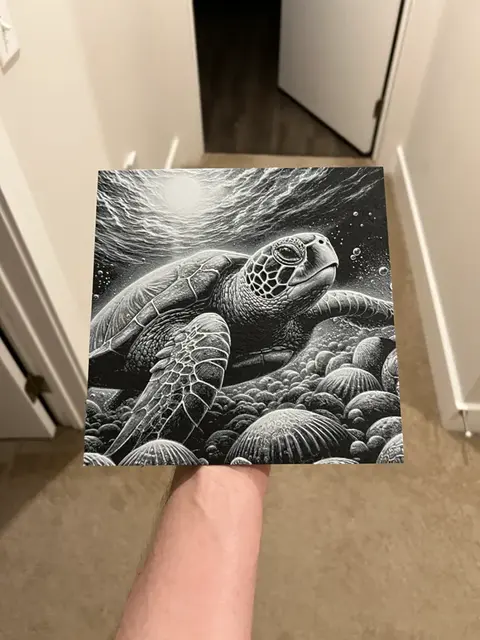 HueForge model: Turtle Art Hueforge by RP47 Designs