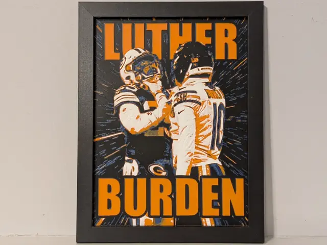 Luther Burden Chicago Bears 3D Hueforge 6x8 Decor