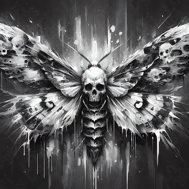 HueForge model: Death's-head hawkmoth Hueforge by LoFi Layers