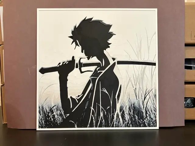 HueForge model: Samurai Champloo - Mugen B&W Hueforge by Estiv