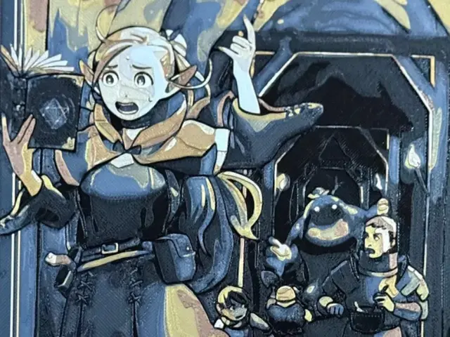 HueForge model: Delicious in Dungeon - Marcille Running by Pretty Okay Prints