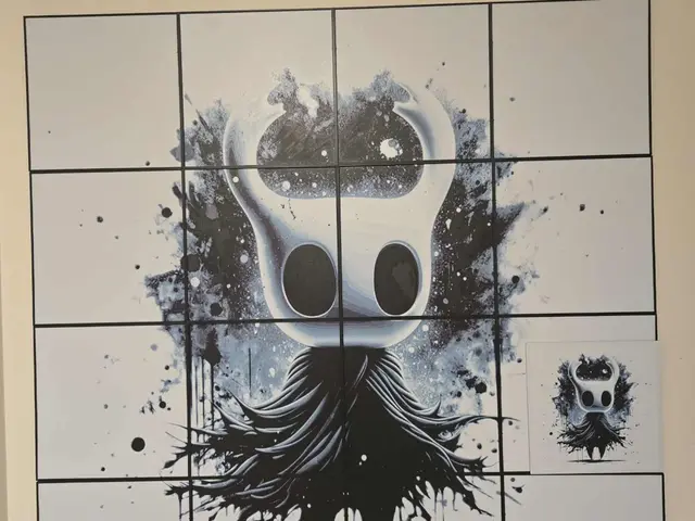 HueForge model: Graffiti Hollow Knight Hueforge 800x800 by 3Ree Printing