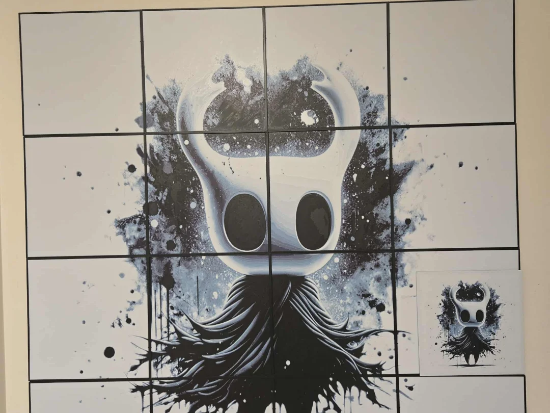 Graffiti Hollow Knight Hueforge 800x800 by 3Ree Printing HueForge model: Graffiti Hollow Knight Hueforge 800x800 by 3Ree Printing