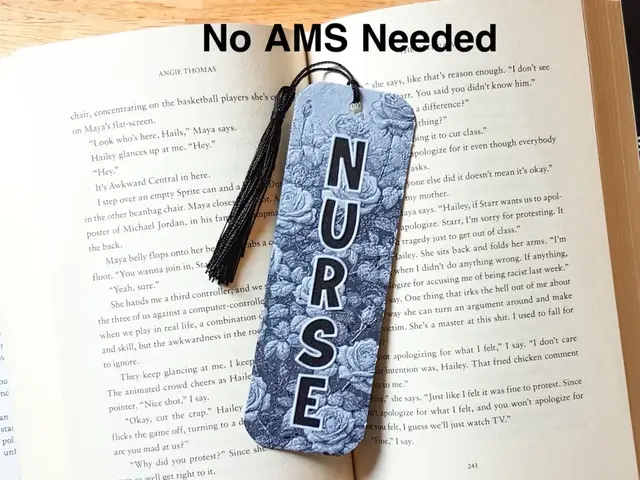 HueForge model: Nurse bookmark, Hueforge by Dame Jo
