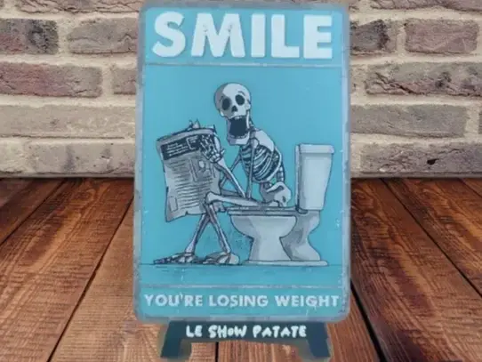 HueForge model: Humorous Hueforge Toilet Sign by leshowpatate