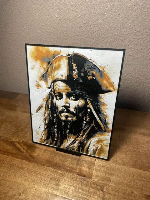 HueForge model: Pirates of the Caribbean - Jack Art by Cloudy Nostalgia