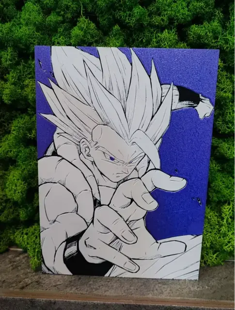 HueForge model: Gogeta (Custom Background) by Garuda3D
