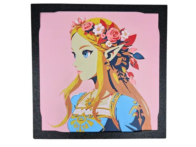 HueForge model: Princess Zelda by BusyKikiBee