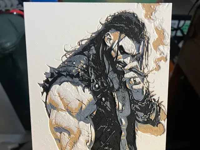 HueForge model: Lobo Smoking Hueforge by Advancedtechworldwide