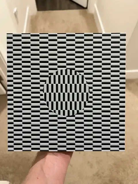 HueForge model: Optical Illusion Wall Art by RP47 Designs