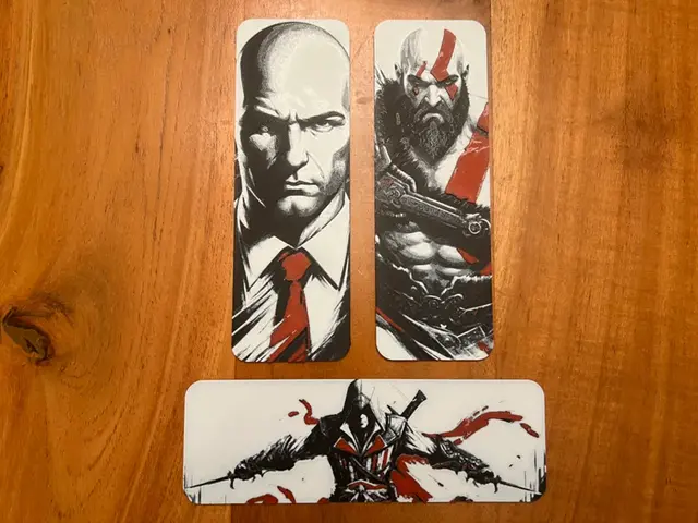 HueForge model: Video Game Bookmarks by JustBe 3D Printing