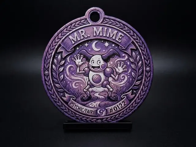 HueForge model: Mr. Mime #0122 - Pokemon Ornament by LED