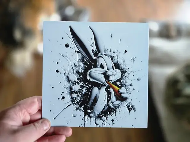 HueForge model: Graffiti Bugs Bunny Hueforge by 3Ree Printing