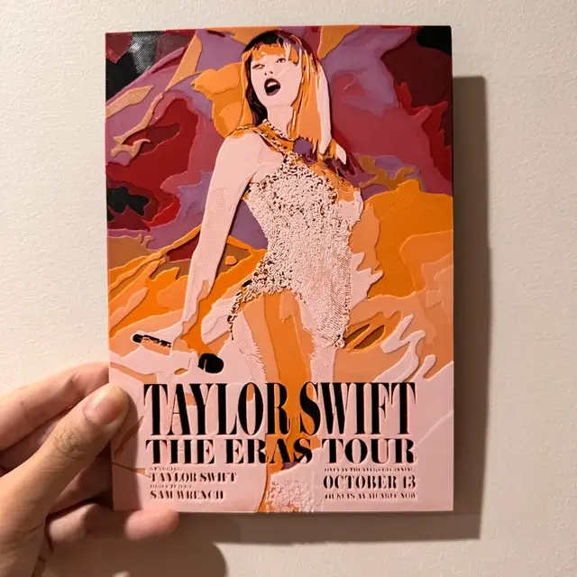 HueForge model: Taylor Swift's The Eras Tour Poster - Hueforge Print by cyanidesugar