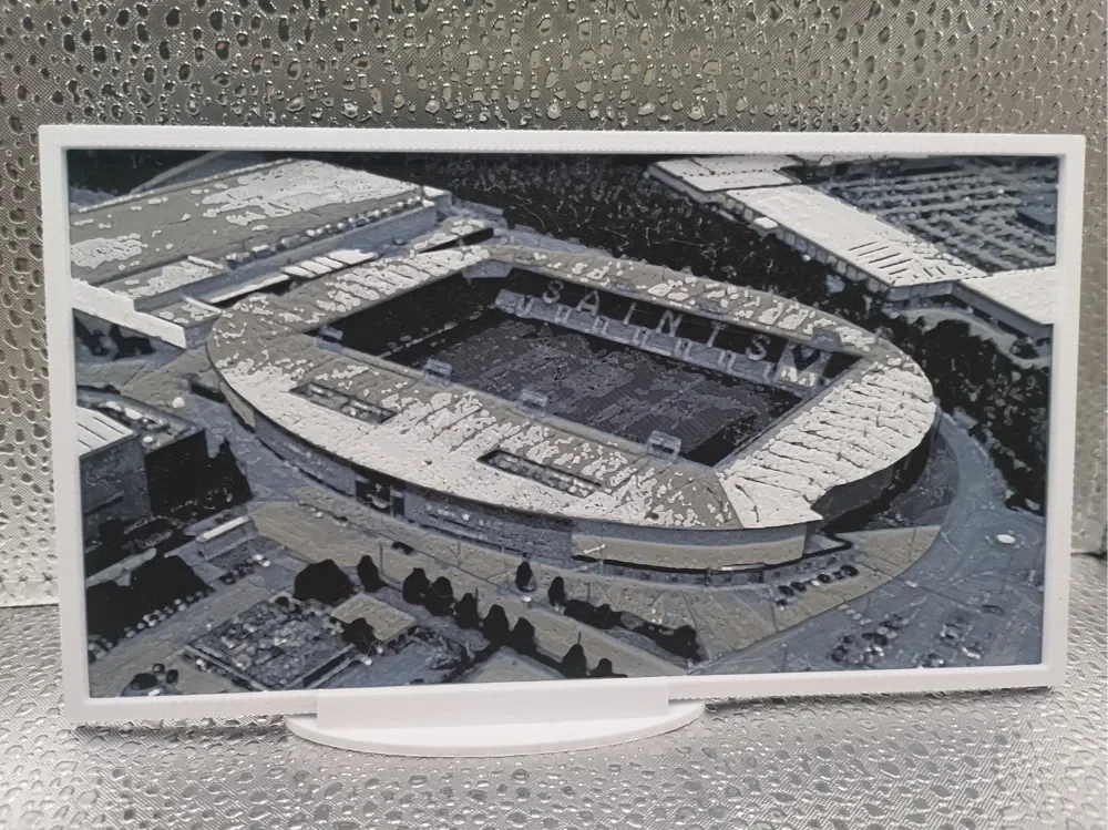 St Helens R.F.C. St Helens Rugby Stadium hueforge by Borishotch Industries HueForge model: St Helens R.F.C. St Helens Rugby Stadium hueforge by Borishotch Industries